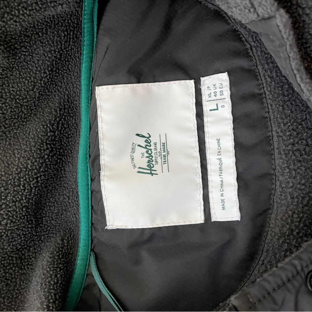 Herschel Black Fleece Pullover